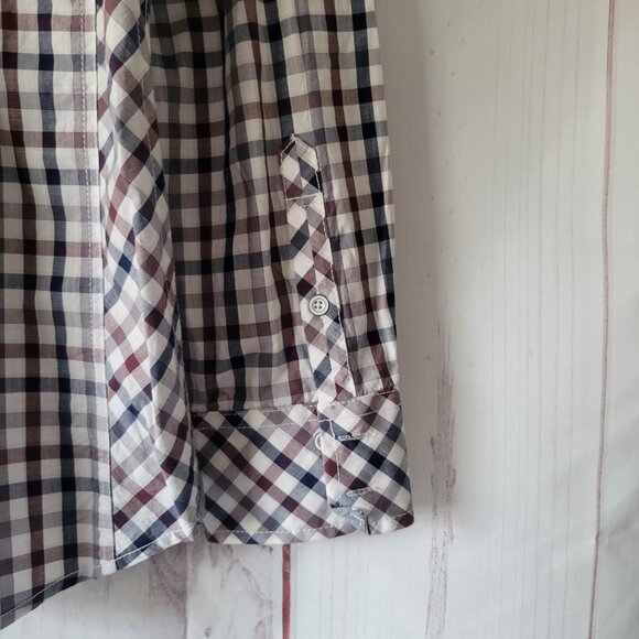 Buckle JB Holt Men’s XL Western Plaid Button-down Long Sleeve Shirt, 100% Cotton - Picture 6 of 11